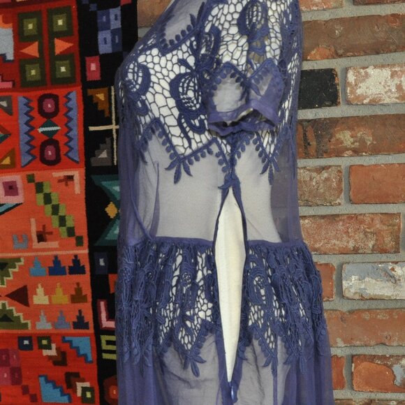 ASOS SHEER Lace Short Sleeve Maxi Dress EUR 38, US 8 - Picture 13 of 13